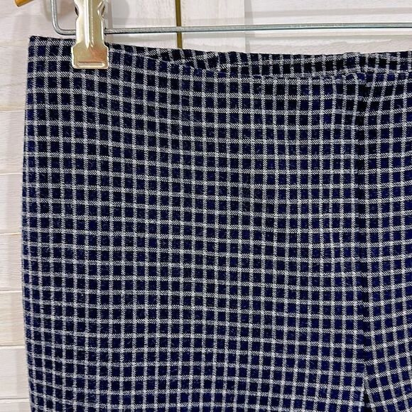 J. Jill Pants Size MP Plaid Ponte Slim Leg Pull On - Picture 4 of 10